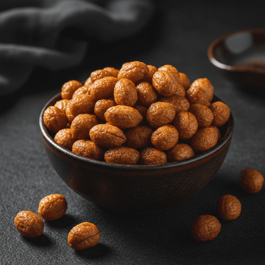 Fried salted peanuts