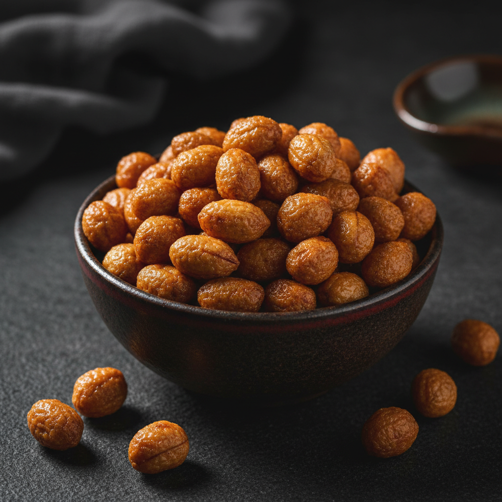 Fried salted peanuts