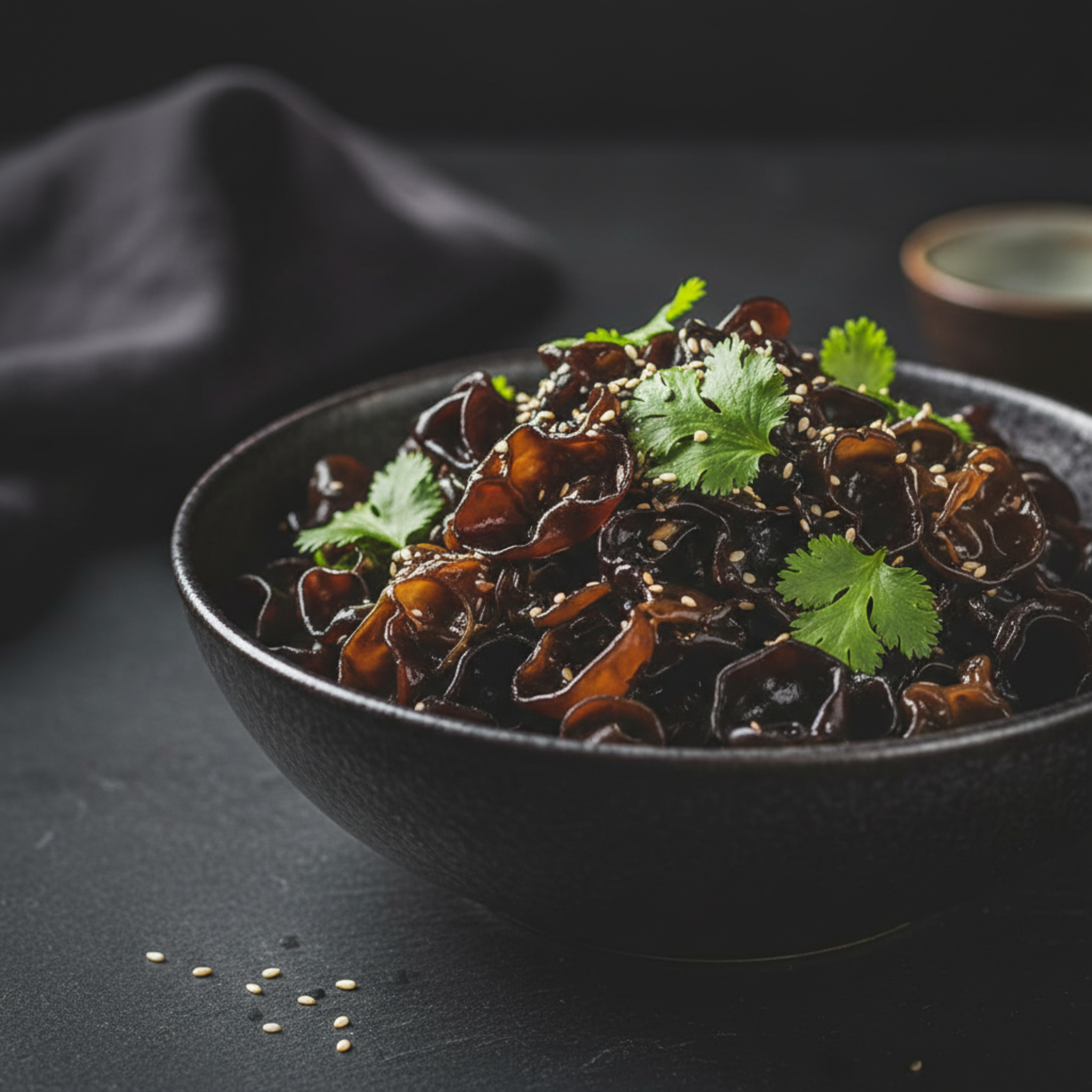 Cold wood ear mushroom salad